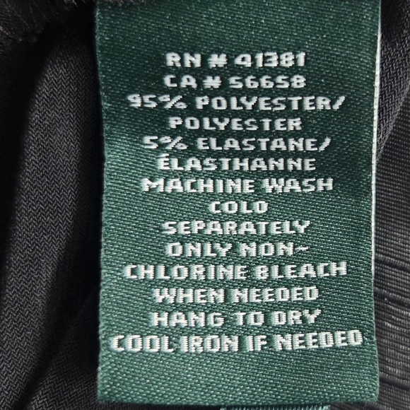 Ralph Lauren Black Cold Shoulder Midi Dress With Bell Sleeves Size XL - Picture 7 of 7